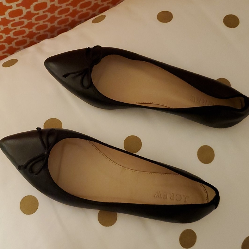 Jcrew Leather Ballet Flats